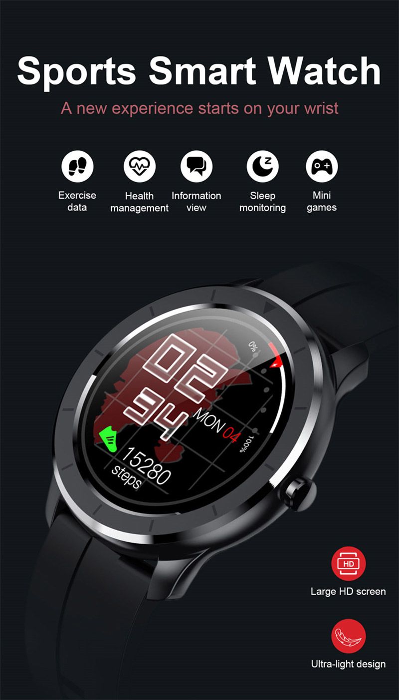 MR-4 1.28inch Round Smart Watch